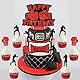 MiaLover 3 Sätze Boxen Tortendekoration Boxing Cake Topper Boxer Handschuhe Cupcake für Sport Themen Kindergeburtstag Party Dekoration