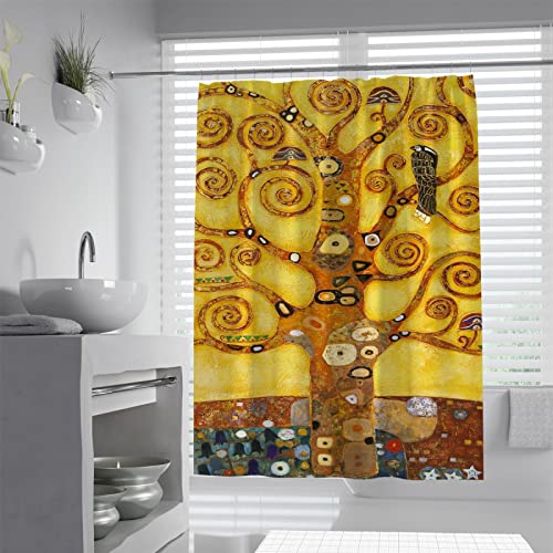 BYJING Art The Tree of Life Shower Curtain Set, Gustav