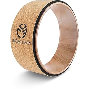 UpCircleSeven Back Roller & Yoga Wheel – Relieve Lower & Upper Back Pain & Stiffness – Therapeutically Stretch, Mobilize & Decompress Your Spine – Increase Mobility, Flexibility & Alignment