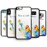 Coque Silicone Bumper Souple IPHONE XR - King Roi Lion Aquarelle Pastel Personnalisable avec Votre Texte au Choix Dessin animé Swag TPU Case + Film de Protection Inclus