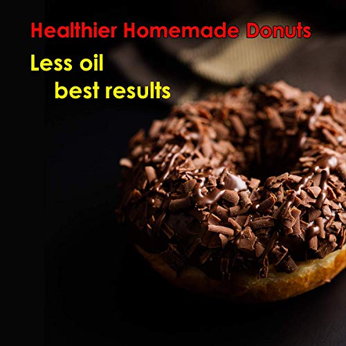 Abam Professional Premium Silicone Donut Pan 3-Pack – Non Stick Reusable Doughnut Pans For Baking With 6 Slots – Microwave, Freezer & Dishwasher Safe Silicon Molds #TOP4