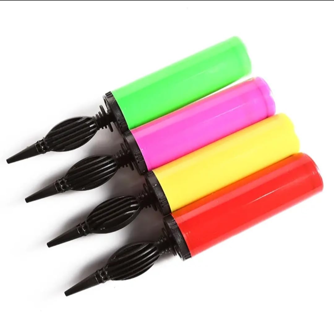 Manual Balloon Pump Dual Action Air Inflator | Handheld Portable Balloon Blower for Party Decorations | Lightweight Plastic Pump for Foil Balloons | Easy Fast Inflation Pack of 3-image-31