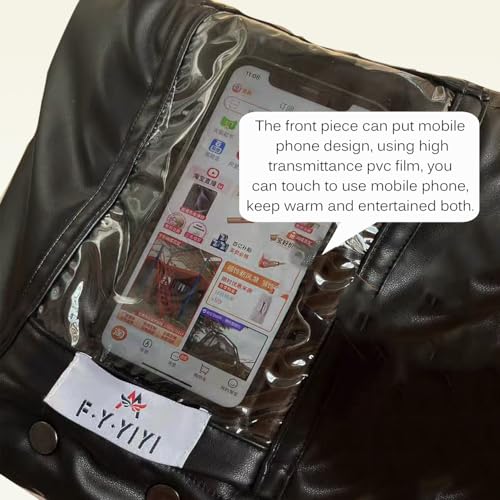 Stroller Glovesï¼Fleece Stroller Hand Muff, Stroller Accessoriesï¼Winter Anti-Freeze Gloves for Baby Stroller Jogger Pram Water Resistant Warmer Gift for Parents and Caregivers (Black) - Image 5