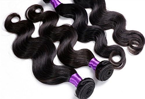 Wighairbeauty Rosa Hair Products Pervian Virgin Hair Body Wave Peruvian Virgin Hair Body Wave 7a Unprocessed Human Hair Weave 3ps/set /50gbundle Total 150g (8 8 8 Inch)