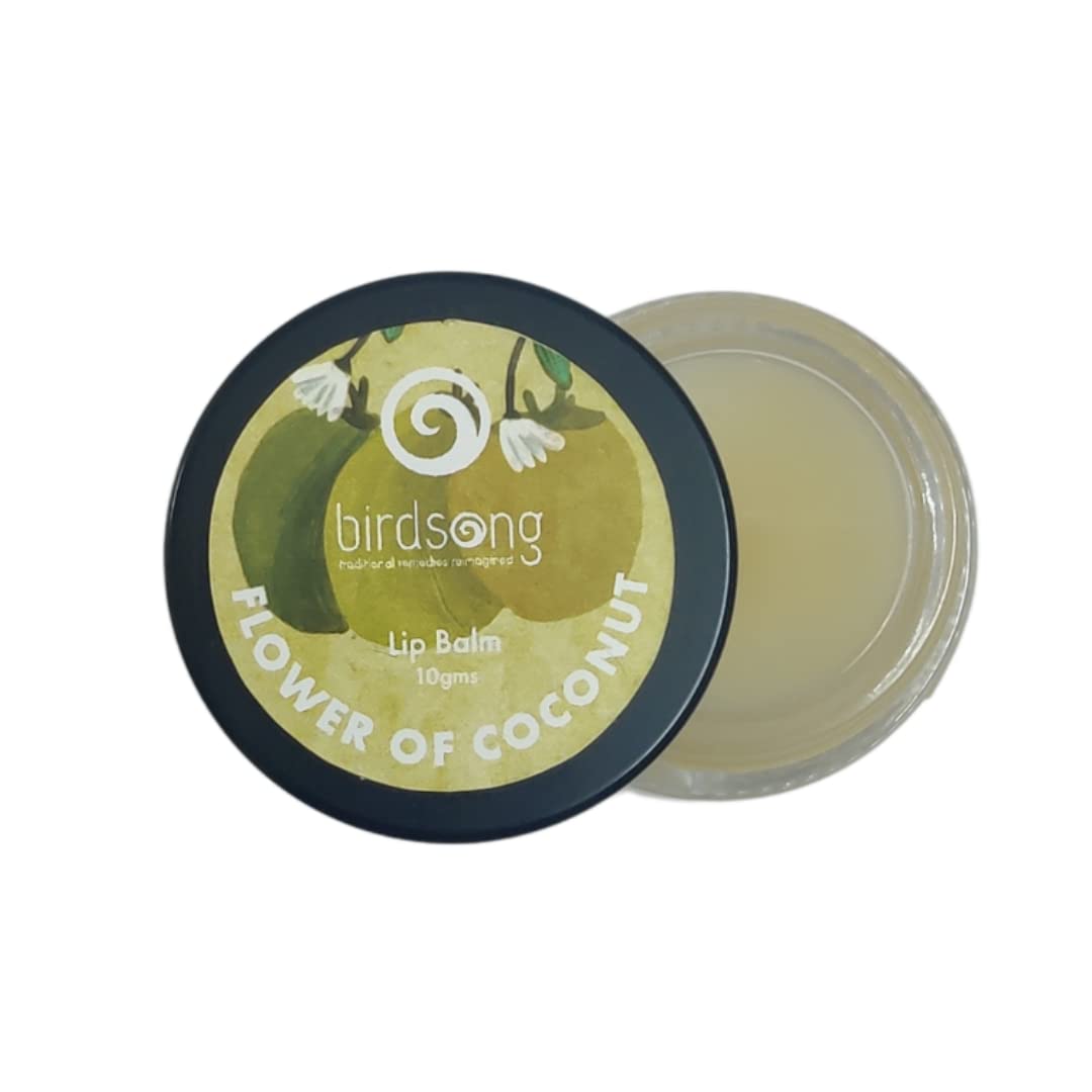 Birdsong Flower Of Coconut Natural Lip Balm I Non-Sticky I Protects & Nourishes Dry Chapped Lips (5 gms)-picture-39