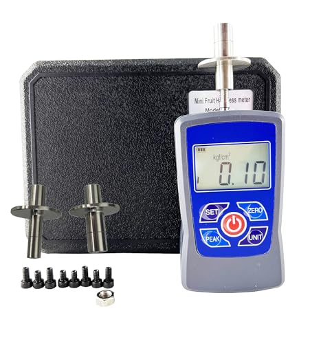 CNYST デジタル果実硬度計 フルーツ硬度計 ミニ果実硬度計 測定範囲 0.4〜30Kgf/cm2 (×105 Pa) 圧子の直径Φ7.9mm Φ11.1mm 精度 ±2% リアルタイム、ピーク、ファーストピークの3つの測定モードの切り替えが可能