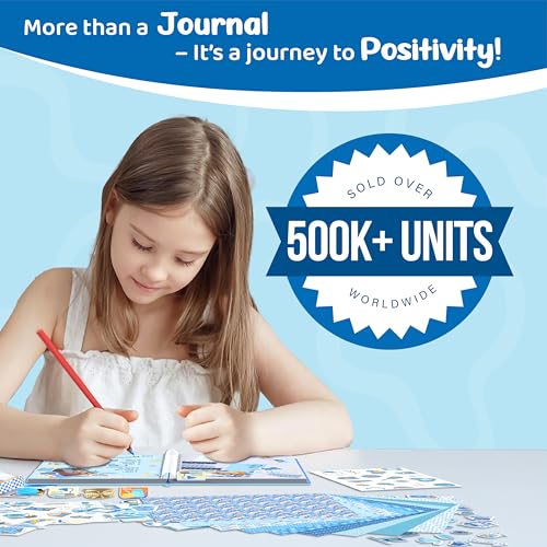 Image of jackinthebox Calming Journal Kit for Girls Ages 8-12, 242 pcs, Scrapbooking Journal Set for Teen & Tween Girls, 10 Fun Gratitude Exercises, Journals Art & Craft Kit, Gift for Girl 8 9 10 11 12