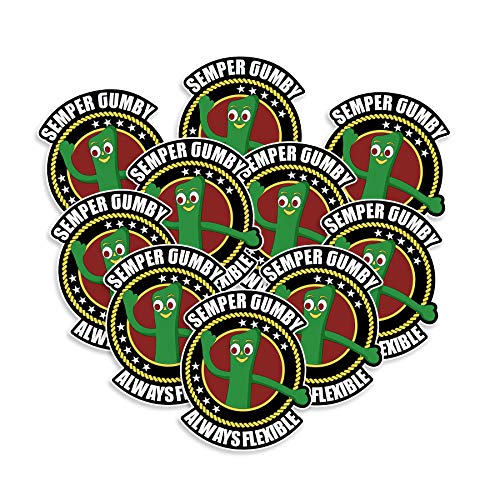 Semper Gumby Always Flexible Sticker - Sempr Fi US Marines Vinyl Decal - Great for Marine Scrapbooking by NEO Tactical Gear - Made in The USA - Hooah (10)