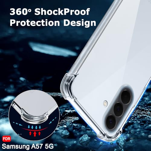 Image of TheGiftKart Back Cover for Samsung Galaxy A57 5G Case | Crystal Clear Soft Shockproof Case | Cushioned Edges for Ultimate Protection Galaxy A57 Back Cover (TPU, Transparent)