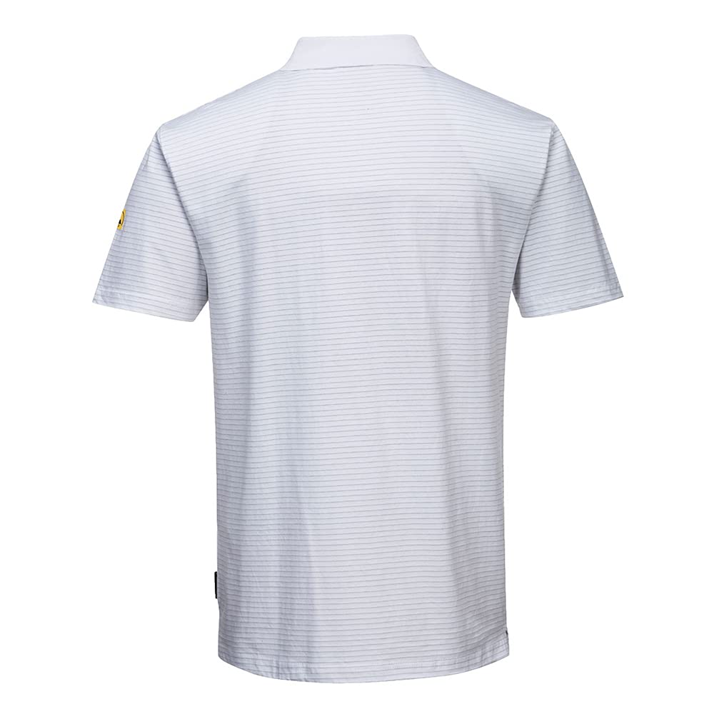Portwest Polo antistatique ESD, Couleur: Blanc, Taille: XXL, AS21WHRXXL