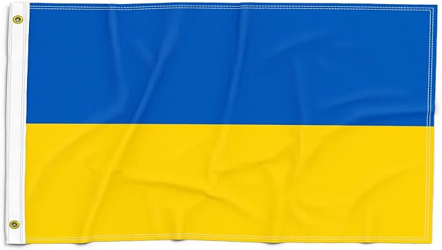 Ukraine Flag Ukrainian Flag 3x5FT for Decorations Double Stitched Polyester Flag With 2 Gronments 90x150cm