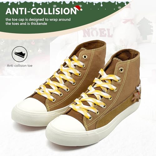 Canvas Shoes for Women Men Sneakers Fashion High Low Tops Christmas Shoes Classic Casual Tennis Running Walking Santa Shoes Unisex4