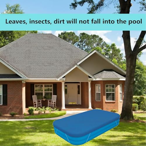 Cobertor rectangular para piscina 120x72 pulgadas azul miniatura 5