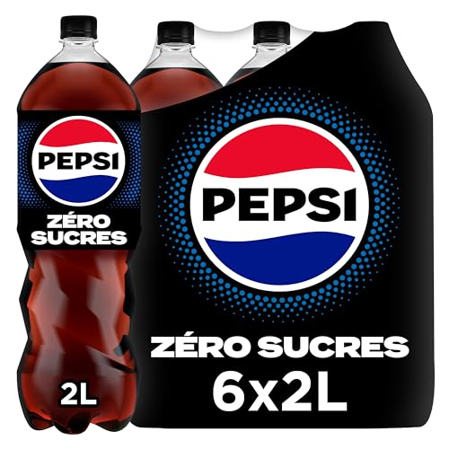 Pepsi Zéro Sans Sucres Bouteille 6 X 2L Pack