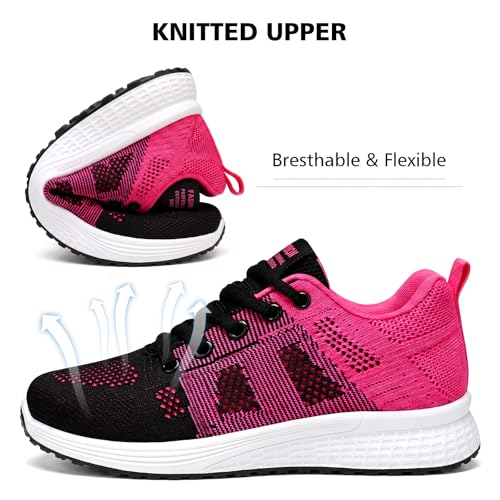 Image of Padgene Womens Sneakers Lightweight Tennis Walking Shoes Sports Running Shoes for Woman Mesh Breathable Gym Fashion Sneakers Athletic Comfortable Casual