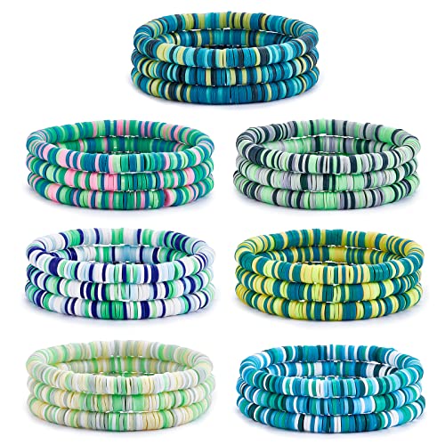 LEGENTLISUR 21/20/15/12 pe&ccedil;as, pulseira da amizade, surfista, heishi, pulseiras preppy, pulseiras...