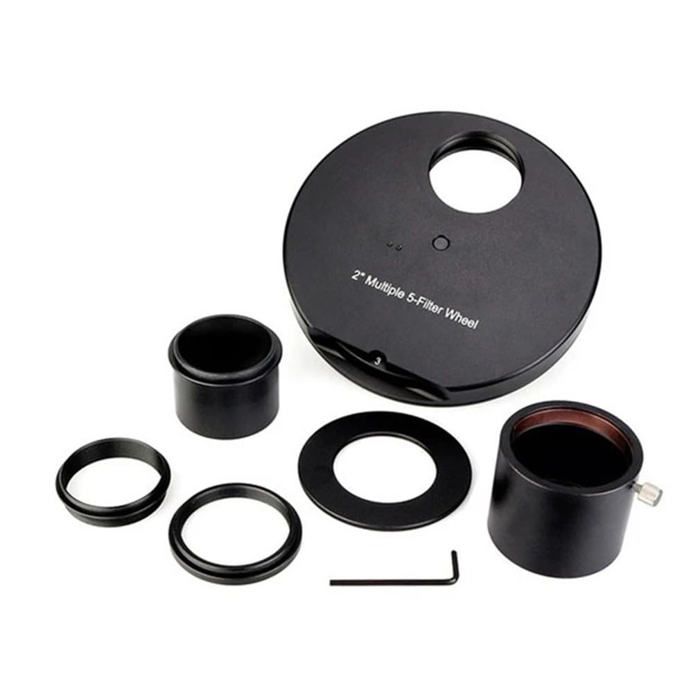 Accessoires pour télescopes Roue de télescope en métal 5 Positions for oculaire de télescope for télescopes astronomiques Oculaire pour télescope(2inch)