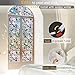 Rainbow Window Privacy Film Decorative Window Sticker, 3D Static Stained Glass Cling Tint for Home Heat Control Non-Adhesive, 17.5 x 78.7 inches