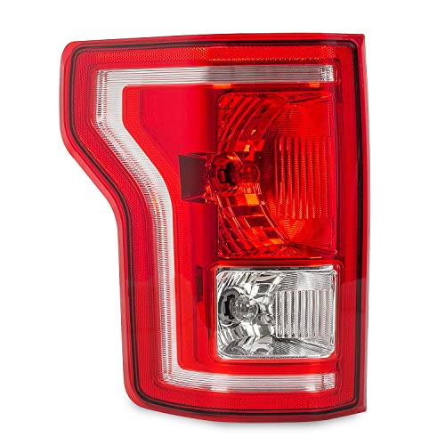 RANSOTO F150 Tail Light Compatible With Ford F-150 2015 2016 2017 Rear Brake Lights with Bulbs Left Driver Side Tail Lamps Replace FL3Z13405A-PFM, FO2800239