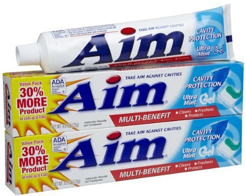 AIMCavity Protection Gel Toothpaste, Mint - 6 oz - 2 pk by AIM
