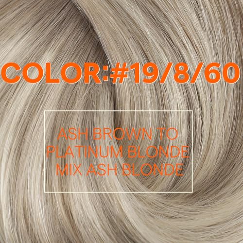 Image of Full Shine Invisible Weft Hair Extensions 22 Inch Remy Soft Silky Hair | Color Mushroom Blonde To Platinum Ombre, Invisible Sew In Weft, Soft Silky Hair, Natural Styling, Salon Looks, Daily Wear