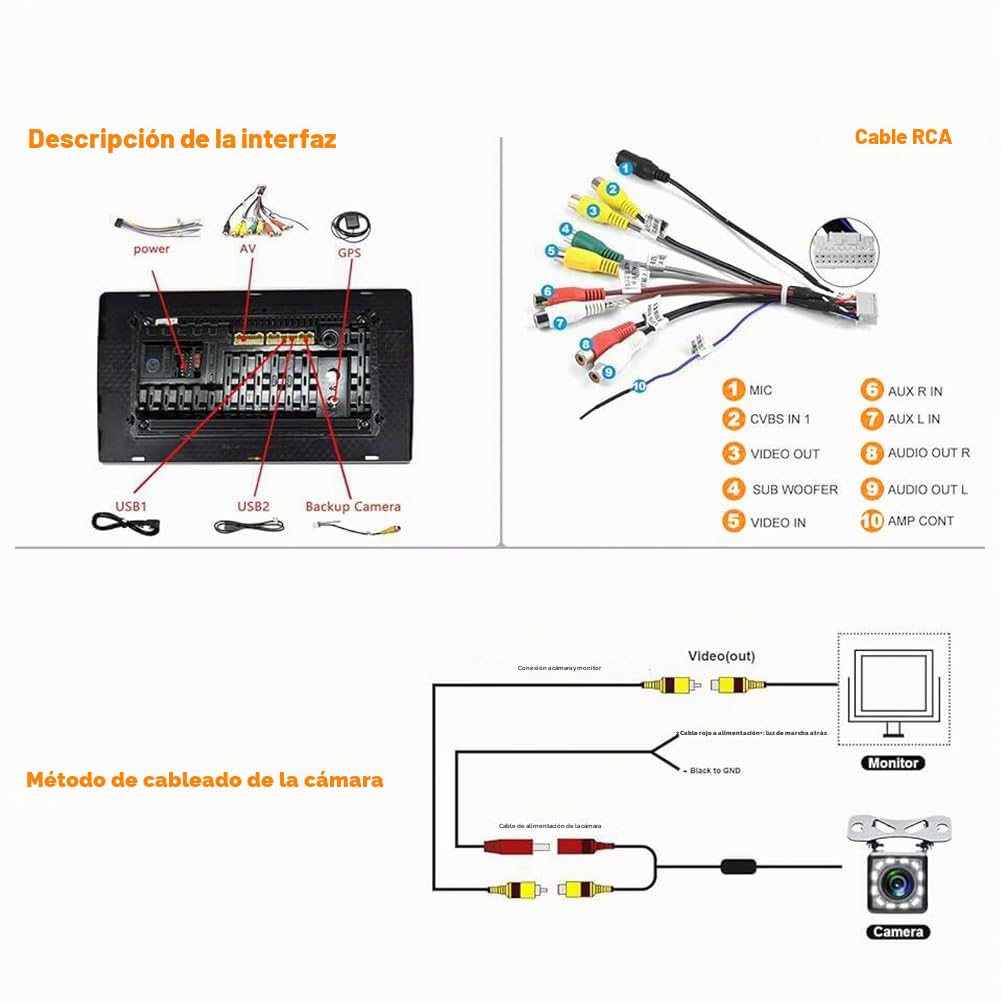 Radio de Coche with Android 13 de 9 Pulgadas con 2G + 32 G de Repuesto para Ford Fiesta MK6 2008-2016, Compatible con Android Auto with Wireless Carplay, WiFi Bluetooth 5.1 GPS DSP USB