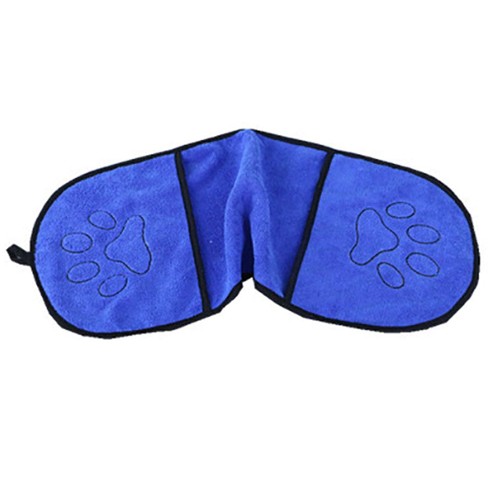Serviette pour Chien - Absorbante, Douce et Lavable, Serviette de Bain en Microfibre à Séchage Rapide pour Chiens, 65x23cm