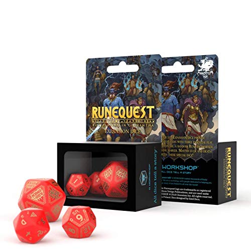 Q-Workshop Runequest Red & Gold Expansion Dice
