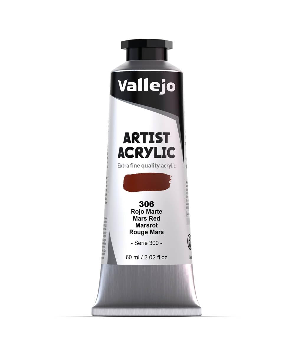 Vallejo Red : Artist Acrylic Paint : 60Ml : Indian (Mars )