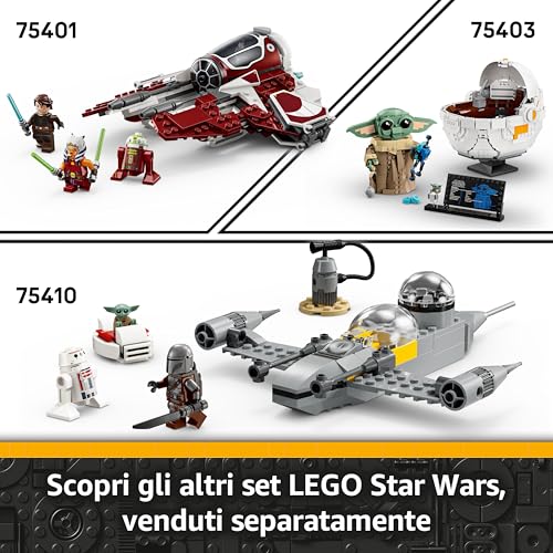 Star Wars 75402 Starfighter ARC-170 con 4 Minifigure e Droide R4-P44, Idea Regalo di Compleanno per Fan di La Venetta dei Sith, Astronave Giocattolo per Bambini e Bambine da 9 Anni da Collezione - Lego - Immagine 6