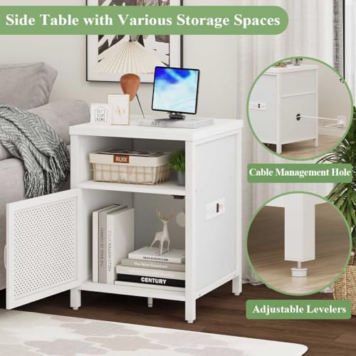 FATORRI-Side-Table-for-Living-Room-Modern-End-Table-with-Storage-Nightstand-with-Metal-Door-White-Oak