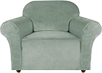 Vista 79 de Turquoize Fundas de terciopelo para sillas reclinables con bolsillo, fundas elásticas para sillas reclinables, 1 pieza de terciopelo para muebles