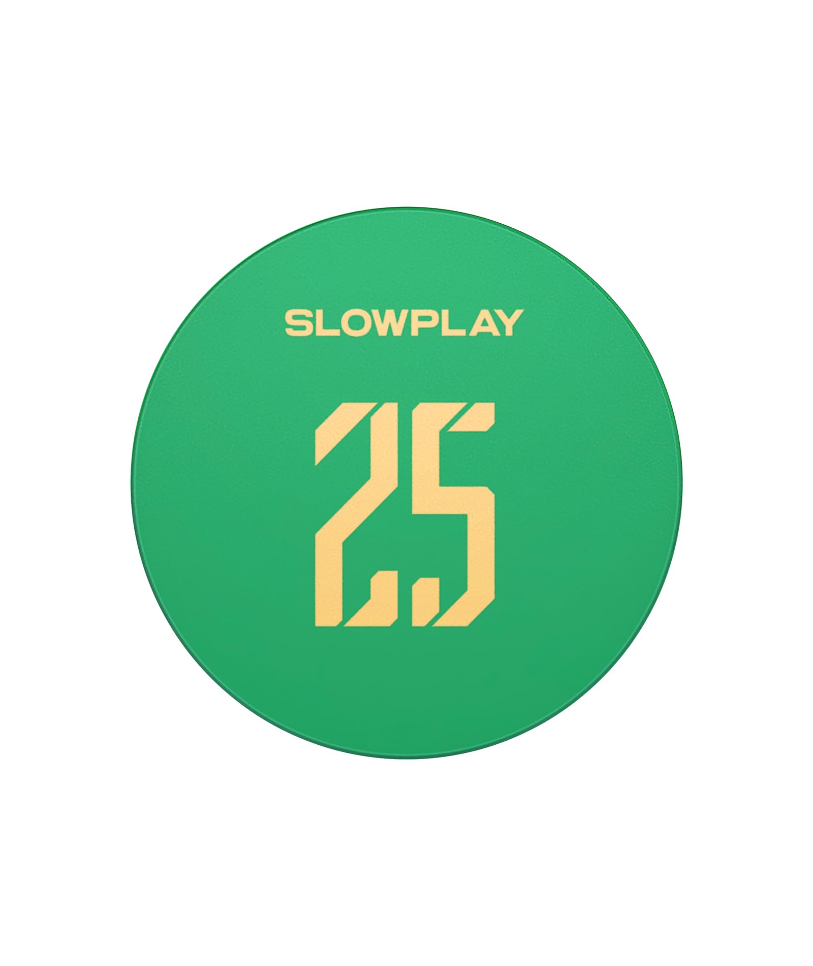 SLOWPLAY Godel Ceramic Poker Chips in Bulk, Casino Grade Ceramic 12-Gram Poker Chip for Texas Hold'em, 43mm Professional Chips Pack of 50 with Denomination of 25
