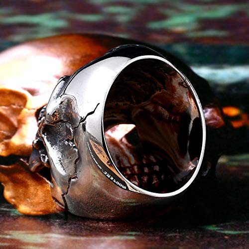 Image of Genuine Stainless Steel Ring Jewelry for Men Fashion Punk Biker Skull Rings