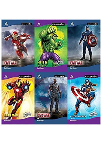 Classmate Single Line interleaf Notebook- Pack of 6 (120 Pages,240 x 180mm) 3