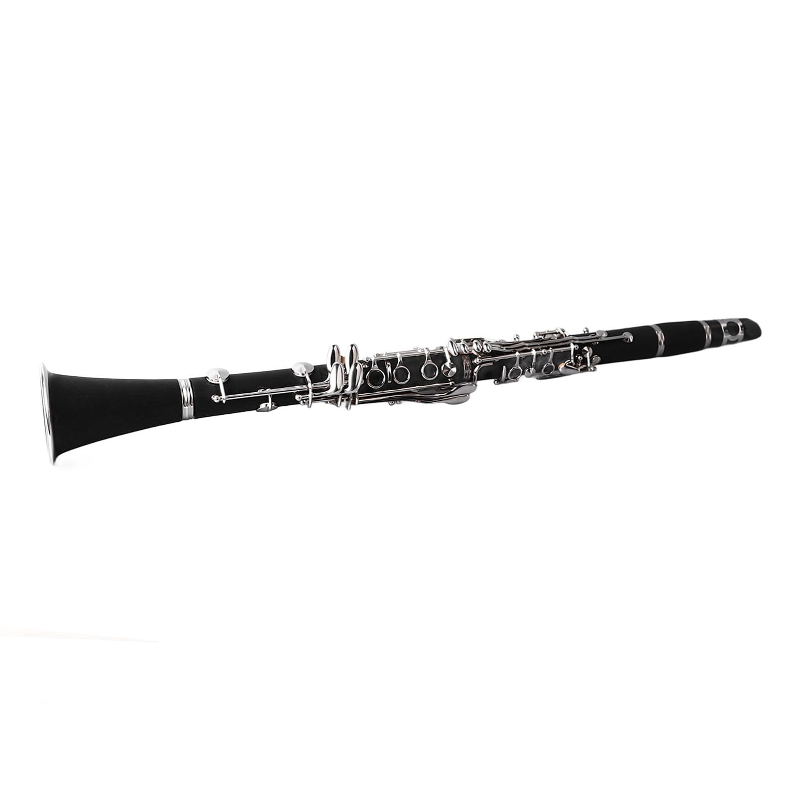 KIMISS BB Clarinet para Principiantes y Estudiantes - Professional B Flat Clarinet con Claves Chapadas Ni, Kit Completo con y Accesorios