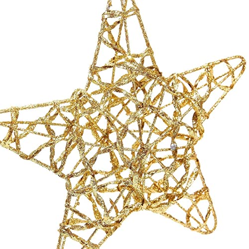 Juvale LEJUVO-CM-081517-34-V1 24 Pack Gold Star Ornaments For Christmas Tree thumb #4