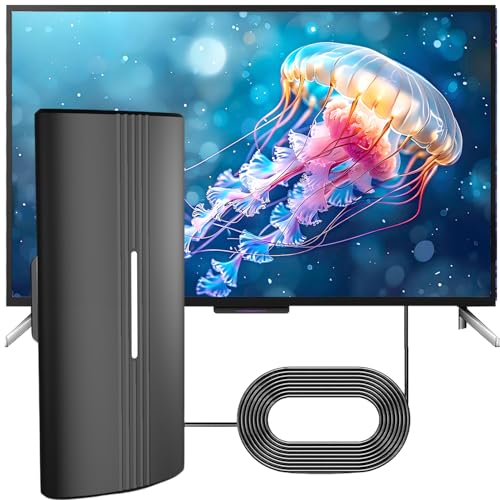 Antena DVBT2 Wavemax Festberg Hitenna TV Antena, Rewave Antenna 2025, antena interior con señal fuerte, 30dBi Smart TV Antennen para exteriores HD/4K (153-EU) (153-EU) (153-EU)