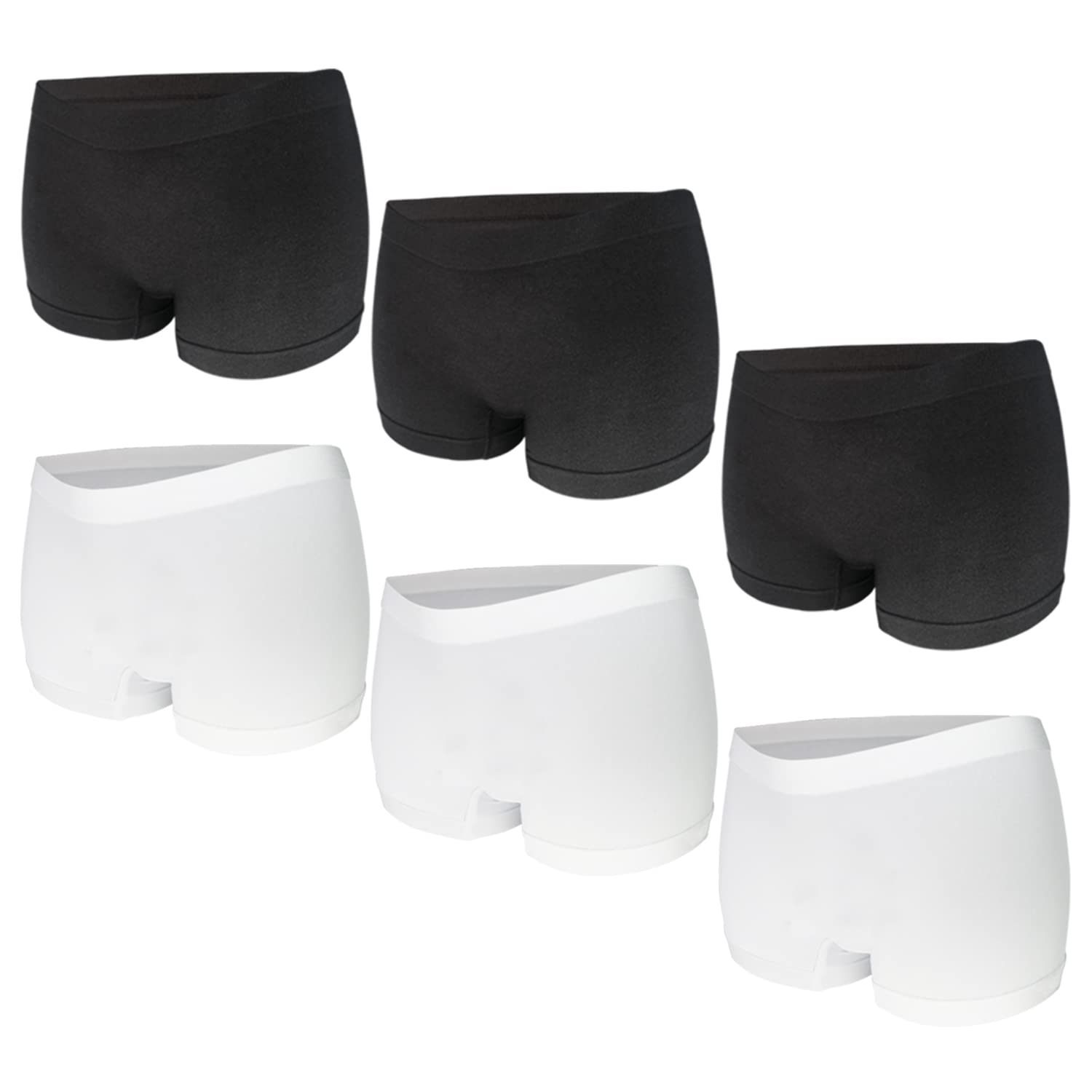 MRCC 6/8/12/16er Pack Mädchen Hipster Pantys Boxershorts Unterwäsche Unterhosen Retro Pants Schlüpfer bunt 10014