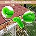 jbcgv Gutter Cleaner Tools from Ground - 10.5FT Adjustable Gutter Cleaning Brush with 3 Brush, No Ladder Needed Gutters Brush Pole for Removing Leaves, Debris/Safe Roof Cleaning