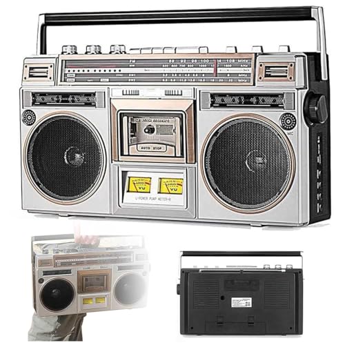- Multifunzionale: lettore e registratore a cassette, radio a 4 bande, lettore MP3, riproduzione USB/SD