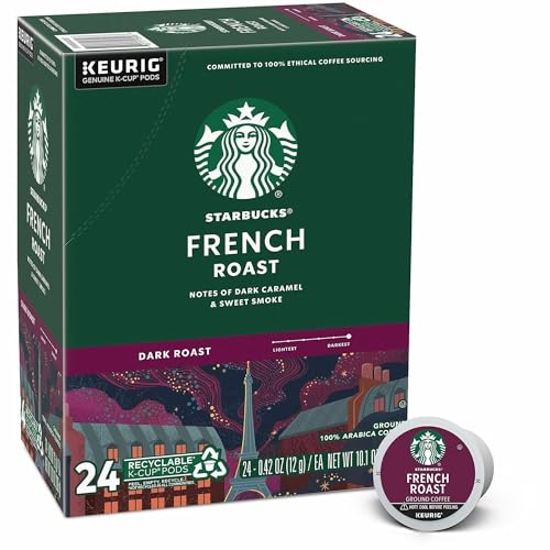 Image of Starbucks Single-Serve Coffee K-Cup, French Roast, Carton Of 24