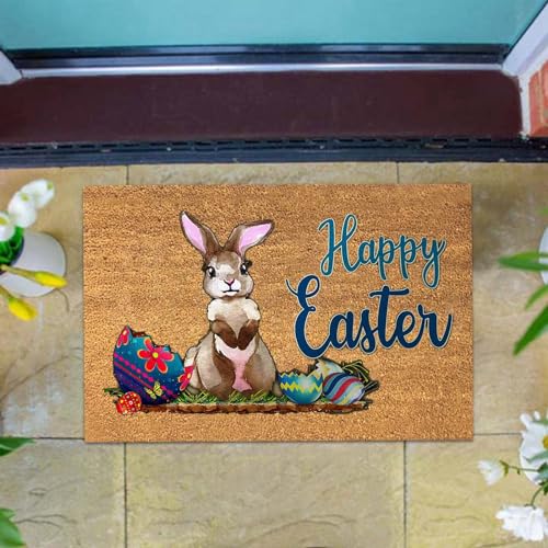 Ostern Fußmatte für Innen & Außen 40 x 60 cm, Ostern Fußmatte Rutschfest...
