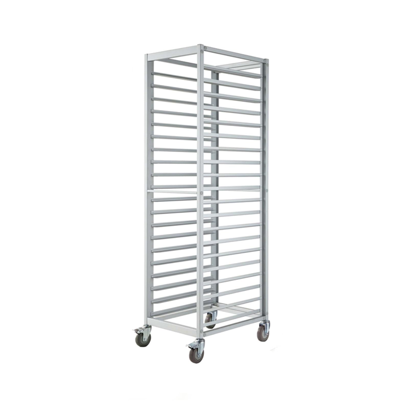 Scaffale In Alluminio A 18 Ripiani, Carrello Di Raffreddamento Per Panetteria, Carrello Porta-Vassoi Per Alimenti Resistente Per Cucine Domestiche E Commerciali, Soluzione Di Raffreddamento Ideale Pe