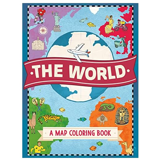 The World: A Map Coloring Book