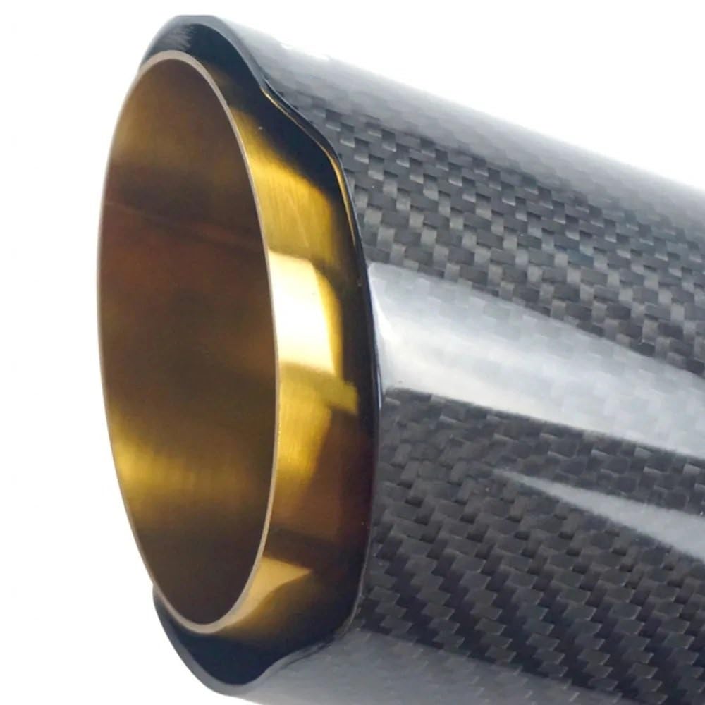 Rura wydechowa Samochód Uniwersalny Włókno Węglowe Rura Wydechowa Tłumik Końcówka Rury Wydechowej Ogon Dla Akrapovic(63MM IN 76MM OUT)