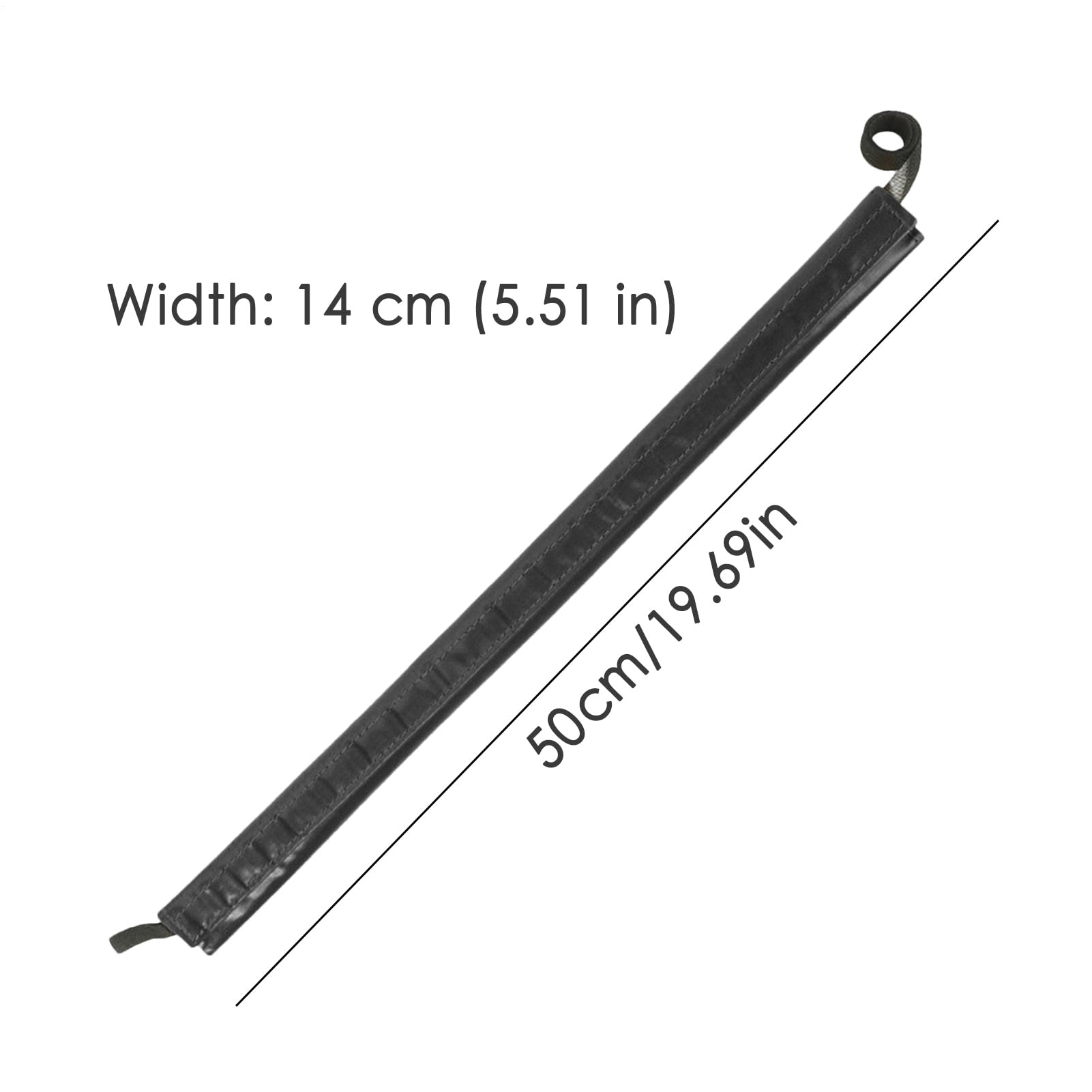 Protector de cuerda de PVC 50 x 14 cm funda protectora para escalada y pesca
