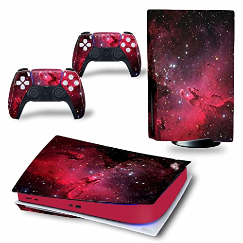 Sin Espuma Y Sin Burbujas Para PS5 Skin Disc Edition & Digital Console And Controller Vinyl Cover Skins Wraps Scratch Resistant, Compatible 29054(Digital Edition)