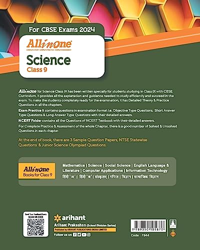 All in One Class 9th Science for Cbse Exam 2024