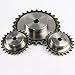 1PCS 08B Chain Drive Sprocket 9/10/12/14/15/16/17/18/20/21/24 Tooth Roller Gear Pitch 12.7mm Industrial 428 Wheel(9 Teeth 41mm OD)